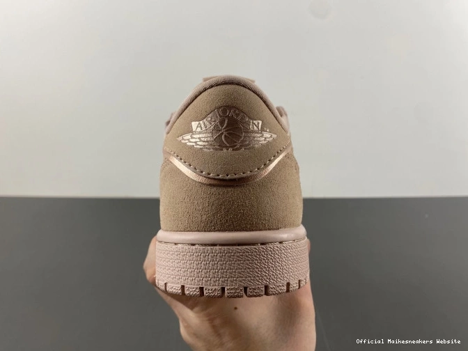Official Maikesneakers Beige Particle Jordan AO1935-204 Low Retro 1 NS 0731